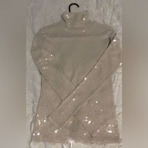 Sequin Turtle neck blouse